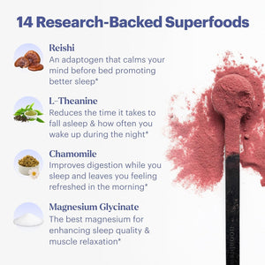 Moonbrew Magnesium Sleep Tea: Natural Melatonin-Free Sleep Aid - 30 Servings