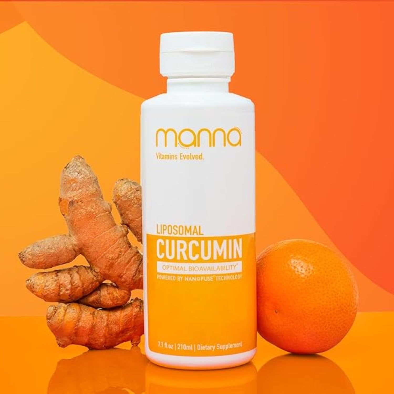 Manna Vitamins Evolved Liposomal Liquid Curcumin for Advanced Absorption Best Turmeric Supplement for a Healthy Life