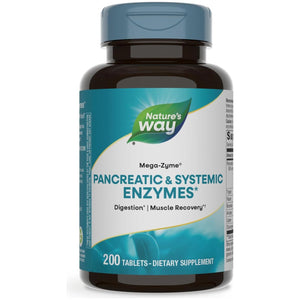 Nature'S Way Mega-Zyme, Pancreatic & Systemic Enzymes*, Relieves Occasional Muscle Soreness Due to Overexertion and Exercise,200 Tablets