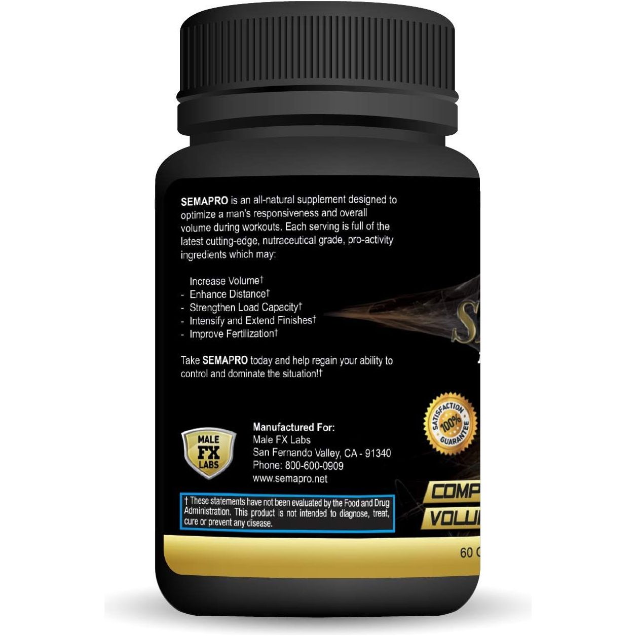 Extreme Semen Volumizer and Male Energy Formula - All Natural Endurance, Stamina & Health