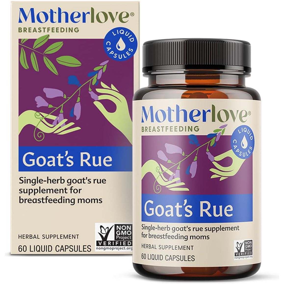 Motherlove Goat’S Rue - Lactation Supplement for Breast Tissue Development & Supporting Breast Milk Supply (60 Liquid Caps)