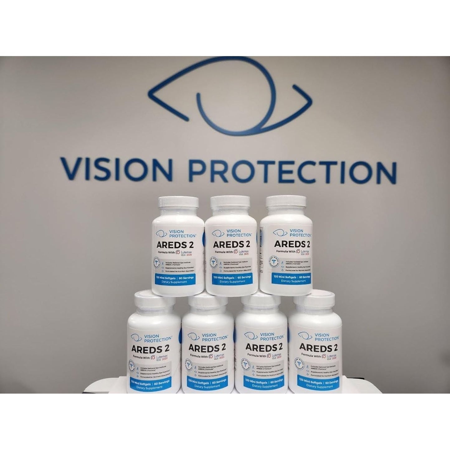 Areds 2 Eye Vitamins  - Supports Eye Strain, Dry Eyes, and Vision Health - Carotenoid Blend