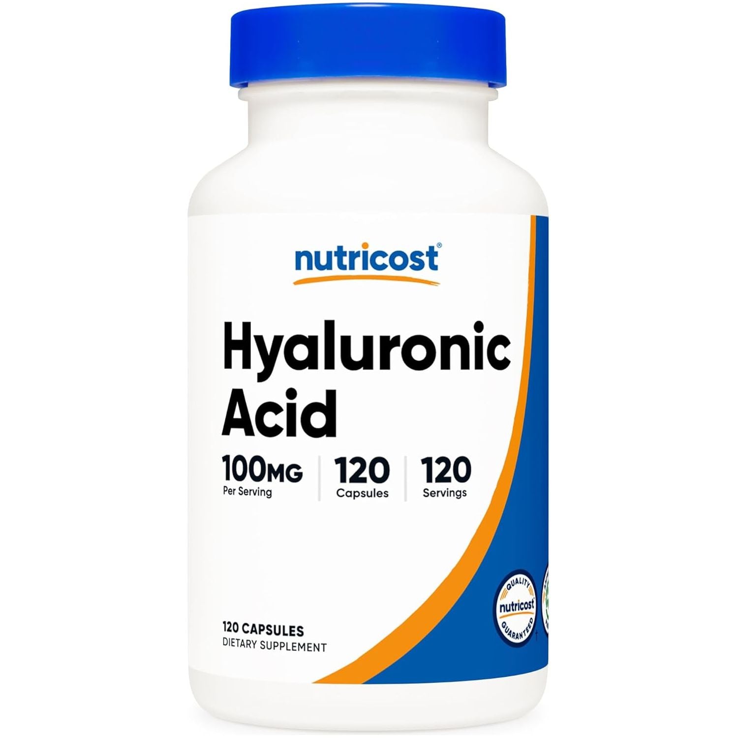 Nutricost Hyaluronic Acid Capsules 100Mg,120 Vegetarian Capsules - Gluten Free, Non-Gmo