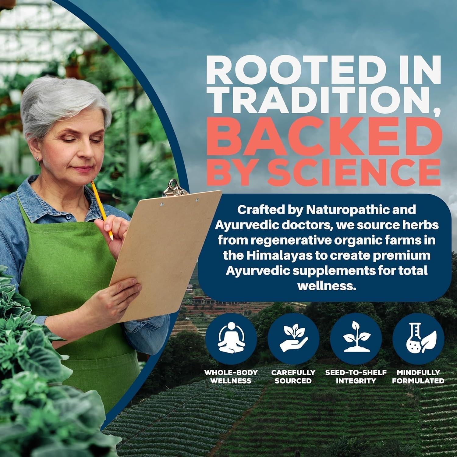 Ayush Herbs Biogymnema - Metabolic Vitamin & Herb Blend, 90 Vegetarian Capsules