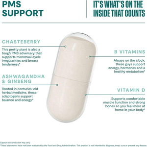 Habit PMS Support Supplement for Women - Supports Premenstrual Symptoms & Stress, Hormone Balance (60 Capsules)