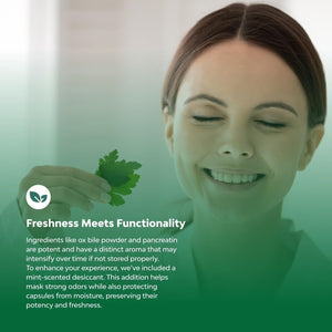 Gallbladder Support Digestive Enzymes with Ox Bile for Gallbladder & Pancreas Cleanse, Detox & Repair - 90 Capsules