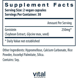 Vital Nutrients Genistein for Bone Health Support* 60 Capsules