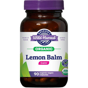 Oregon'S Wild Harvest, Certified Organic Lemon Balm, Herbal Supplement Vegan Supplement, 1125 MGS, 90 Count…