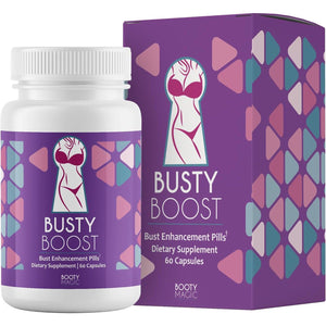 Busty Boost Breast Enhancement Pills - Enhancement & Enlargement Pills for Bigger Boobs & Growth. Made in USA