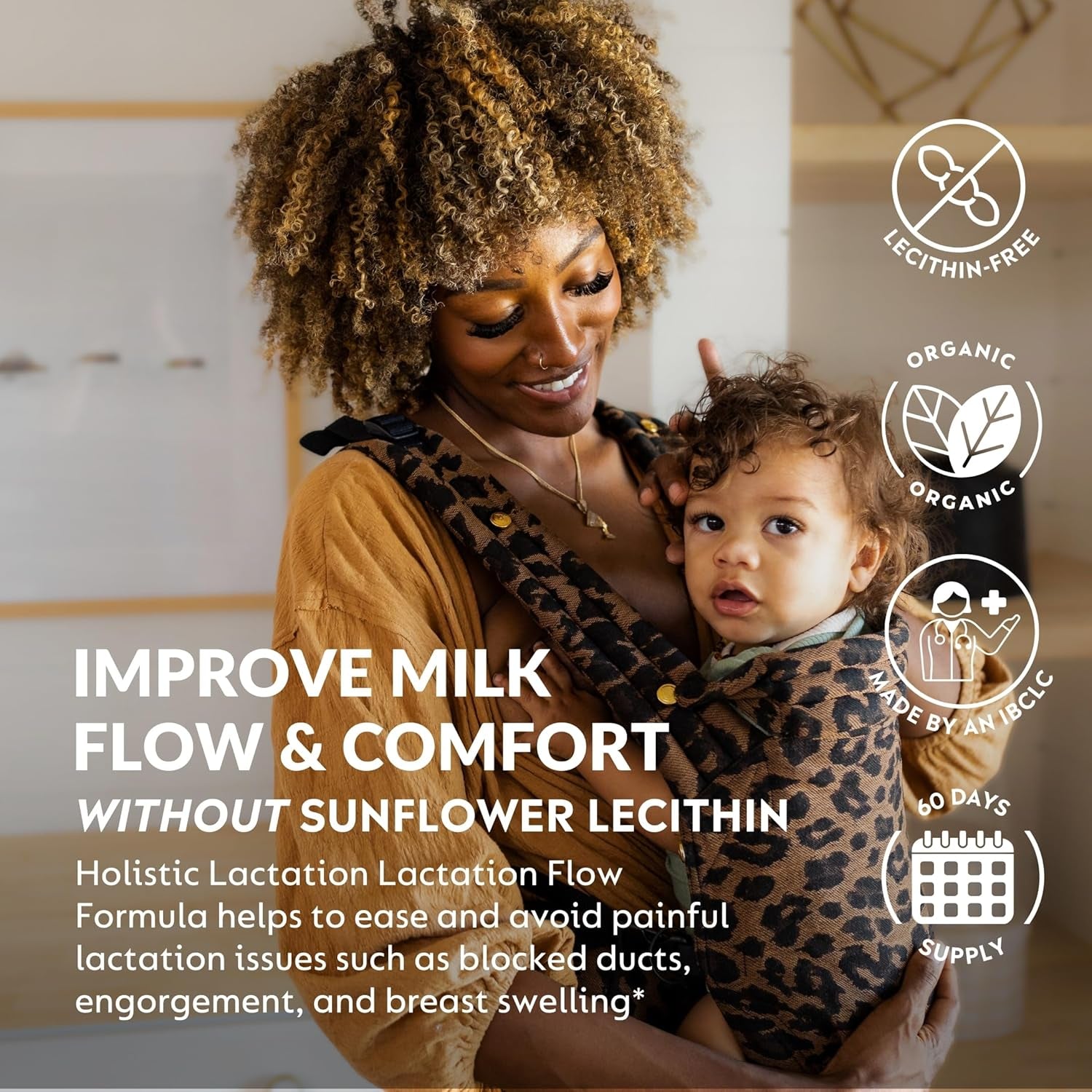 Holistic Lactation® Lactation Flow Formula - Support Breastmilk Flow & Milk Supply 60 Servings