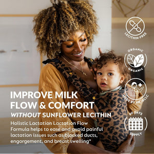 Holistic Lactation® Lactation Flow Formula - Support Breastmilk Flow & Milk Supply 60 Servings
