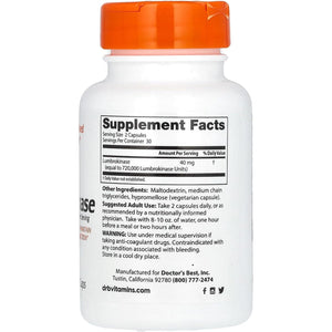 Doctor'S Best Lumbrokinase 20 Mg, 60 Count