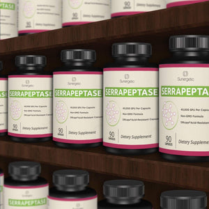 Premium Serrapeptase Enzyme Supplement – Helps Support Sinus Health – Powerful Serrapeptase Enzymes Formula – 40,000 SU- 90 Capsules