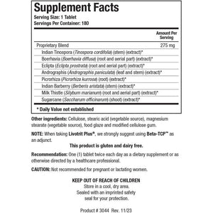 Biotics Research Livotrit plus Liver Cleanse and Detox Support Supplement 180 Tablets.