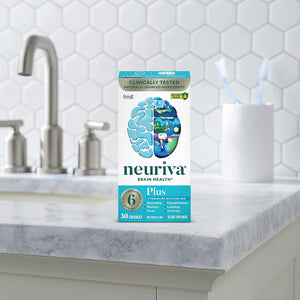 NEURIVA plus Brain Supplement for Memory and Focus Clinically Tested Nootropics 30 Capsules