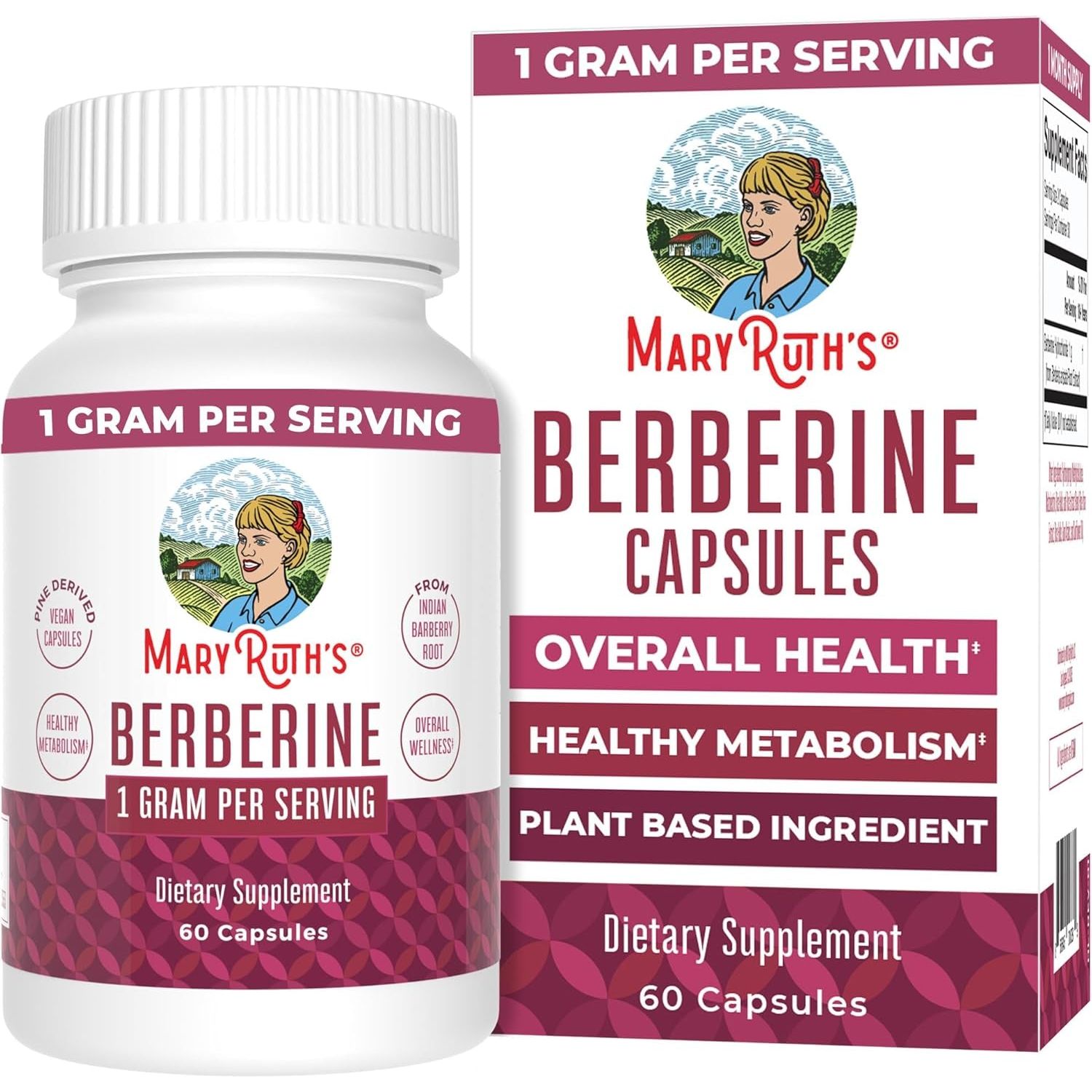 Maryruth Organics Berberine Supplement | 1000 Mg 30 Serving