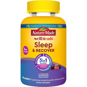 Nature Made Wellblends Sleep and Recover Aid with Melatonin 3Mg 44 Gummies