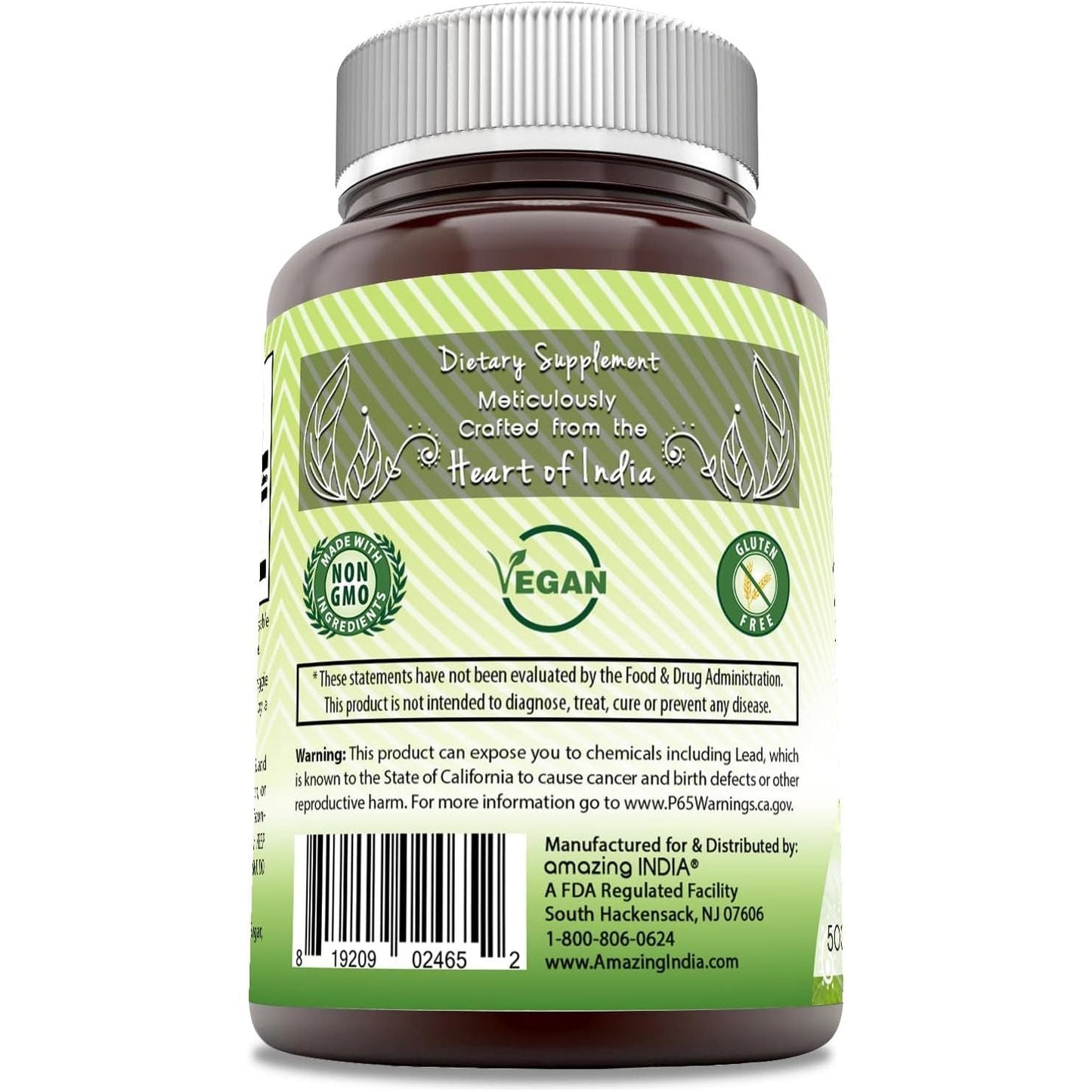 Amazing India Bitter Melon 500 Mg 120 Veggie Capsules Supplement | Non-Gmo | Gluten Free