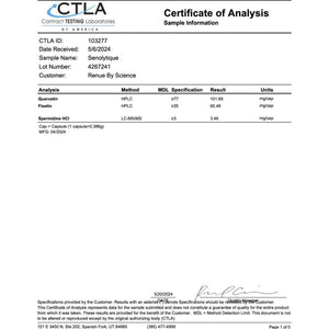Renue by Science Senolytique Senolytic Supplements | 60 Capsules