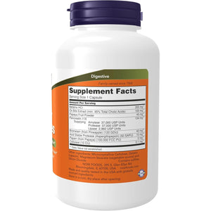 NOW Foods Supplements, Super Enzymes, Formulated with Bromelain, Ox Bile, Pancreatin and Papain,180 Capsules