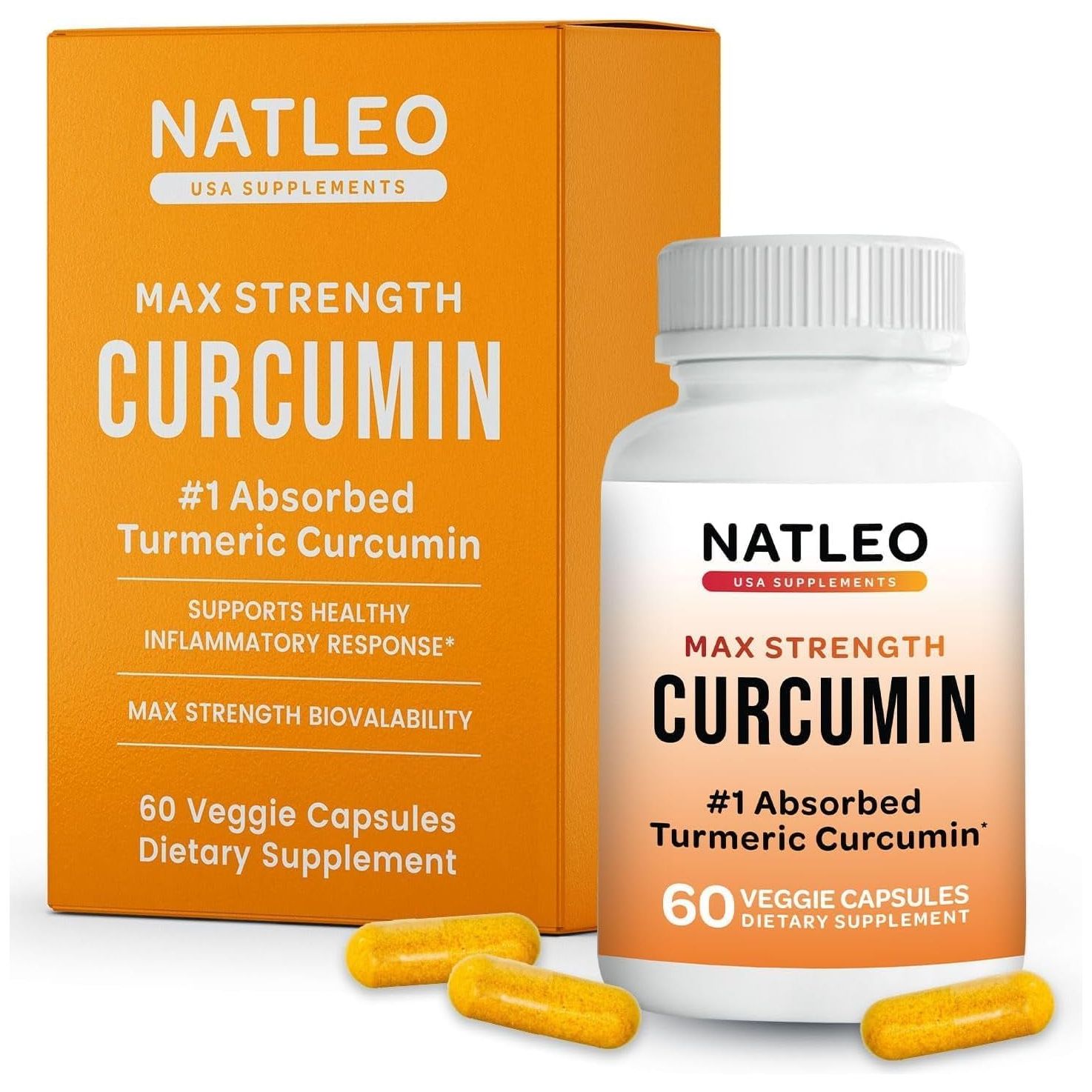 Theracurmin Turmeric Curcumin Supplement for Enhanced Joint Support, 60 Capsules (Herbal Turmeric)