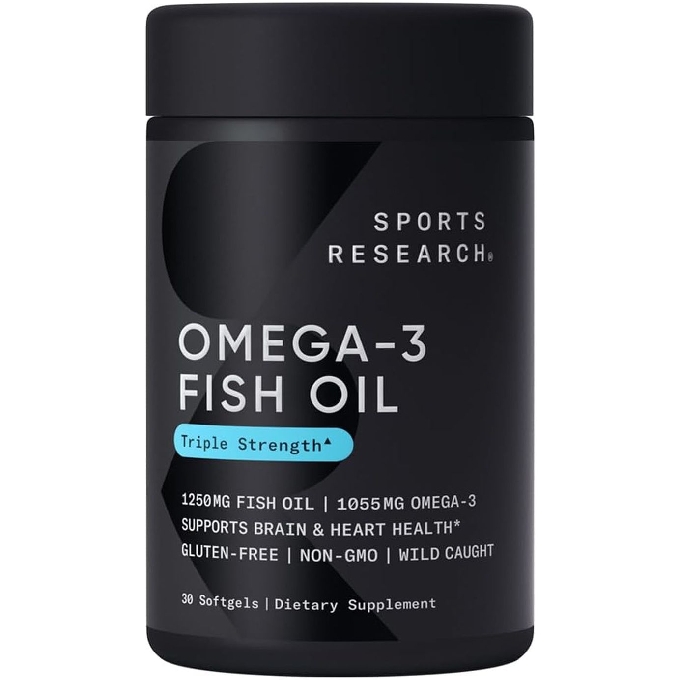 Sports Research Omega-3 Fish Oil, Triple Strength, 30 Softgels