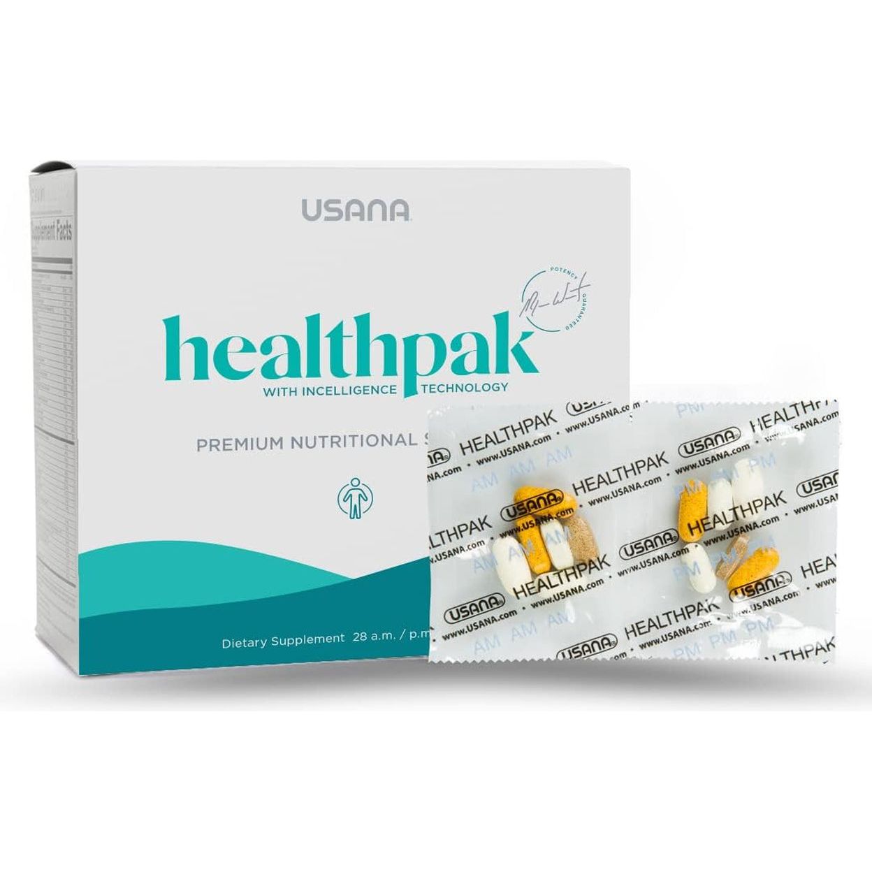 USANA Healthpak with Incelligence Technology and Essential Nutrients and Antioxidants to Support Total Body Health* 28 Day Supply