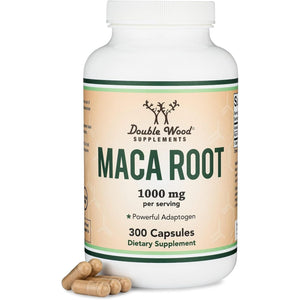 Maca Root Capsules 300 Count 1,000Mg Grown in Peru (For Energy, Performance, Motivation) by Double Wood