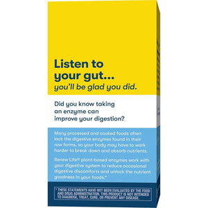 Renew Life Adult Digestmore - Ultra-Strength Plant-Based Digestive Enzyme Formula - 90 Vegetarian Capsules