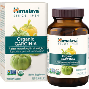 Himalaya Organic Garcinia Cambogia Herbal Supplement, Appetite Control, Lipid Metabolism, Weight Support, 600 Mg, 120 Caplets