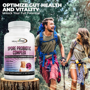 Spore Probiotic Complex - All in One Prebiotics and Probiotics for Digestive Health