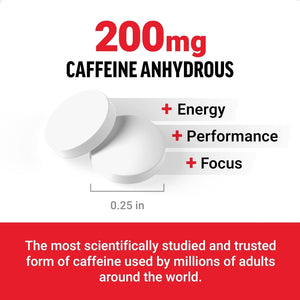 Force Factor Caffeine Pills 200Mg to Boost Energy, Focus, Strength, and Performance 100 Tablets
