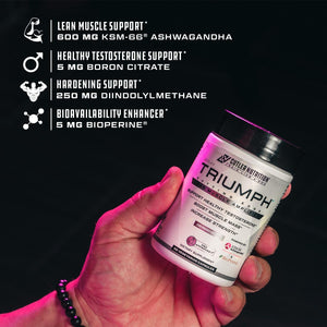 TRIUMPH Testosterone Booster for Men: Best Test Booster and Estrogen Blocker 56 Capsules