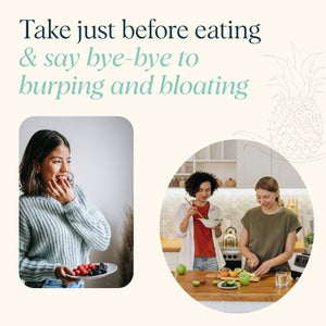 Ora Organic Multi-Enzyme Supplement for Digestion with Probiotics for Gut Health, Bloating, Constipation and Gas Relief - 30 Capsules