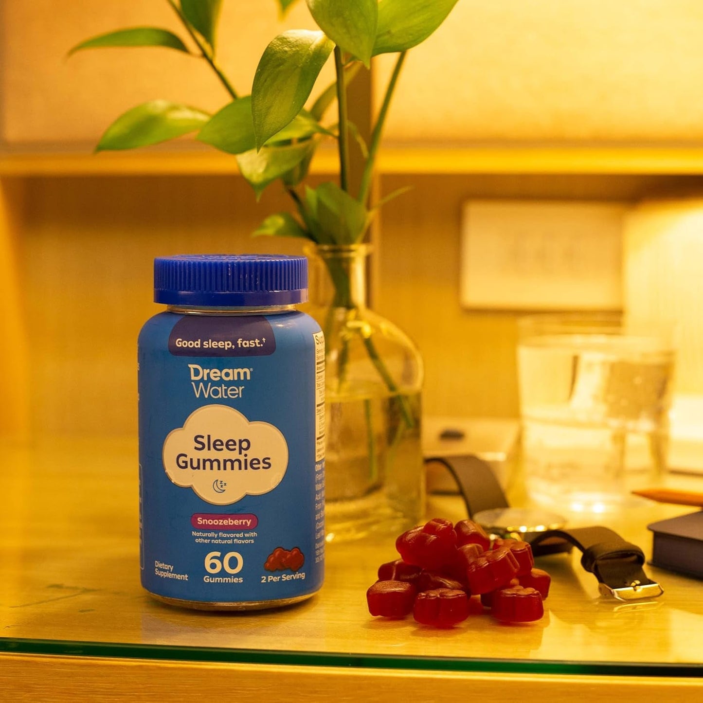 Dream Water Sleep Gummies Helps You to Fall Asleep 60 Gummies