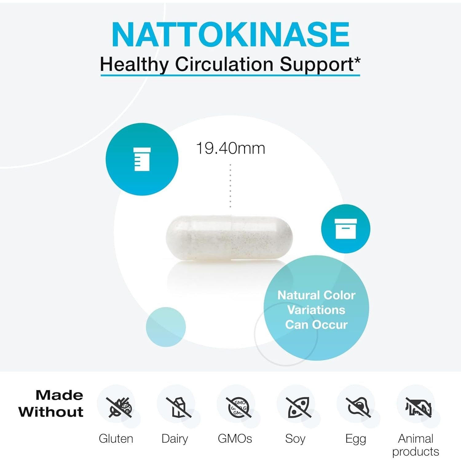 XYMOGEN Nattokinase - Nattokinase 2000 FU for Heart Health, Blood Circulation Support (120 Capsules)