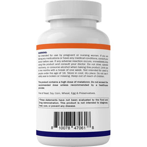 Vitamatic Melatonin 30Mg - with B6 & L-Theanine - 120 Fast Dissolve Tablets