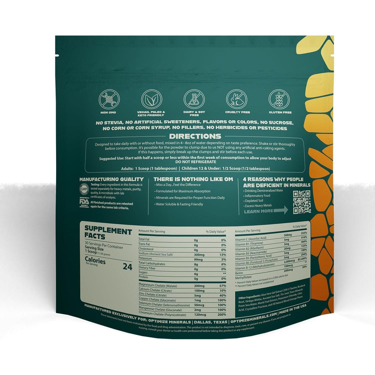 Multi Mineral Daily Formula – Magnesium, Electrolytes & Trace Mineral Powder 30 Servings