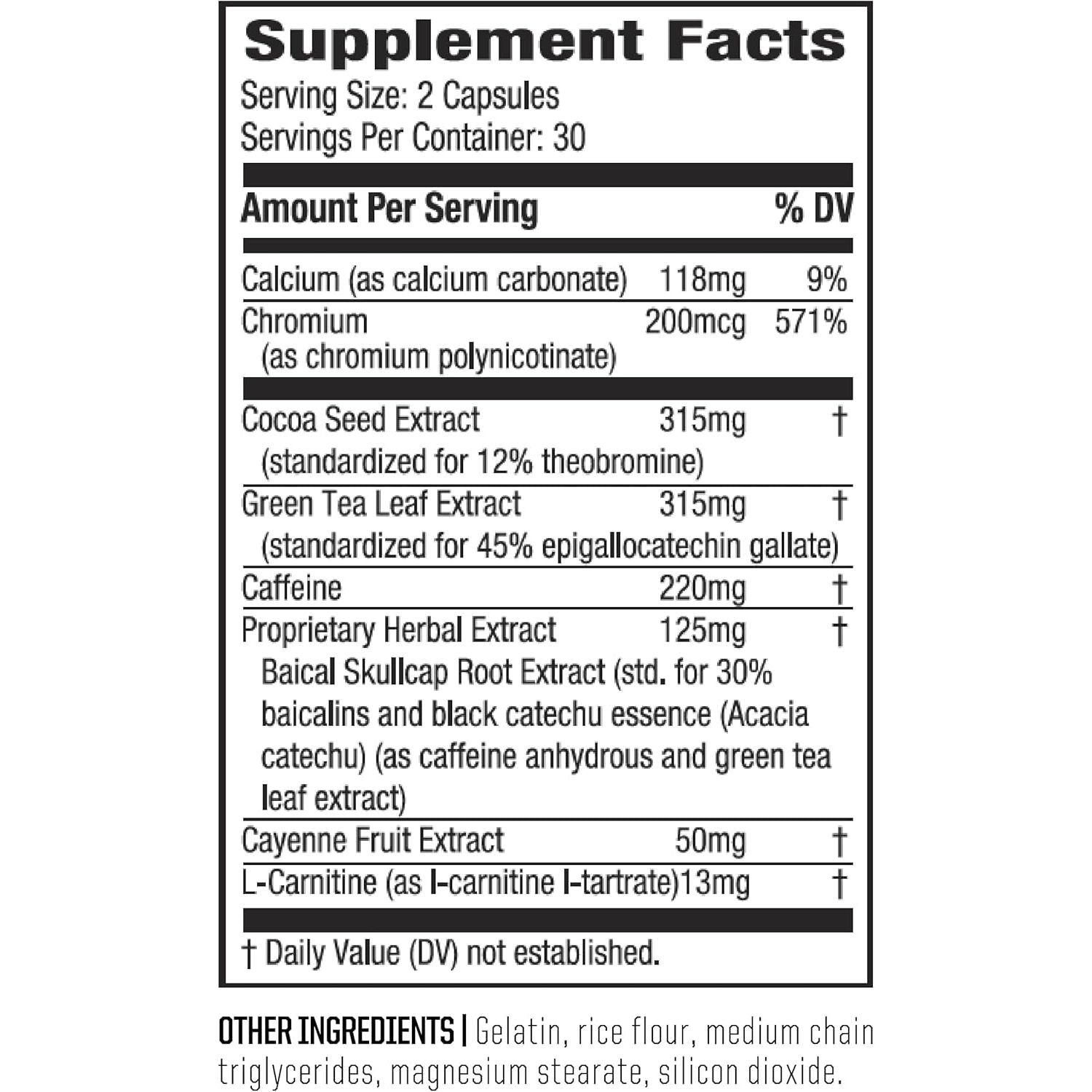 Twinlab Ripped Fuel Extreme - Energy Supplement to Support Weight Management & Muscle Health - 60 Capsules