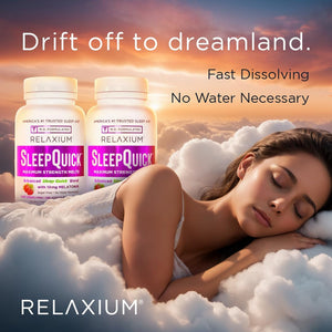 Relaxium Sleep Quick Maximum Strength Melts & Berry Flavor 100 Servings