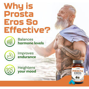 Prostaeros- Prostate Support Supplement - 7 Natural Ingredients - 60 Count