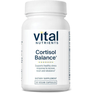 Vital Nutrients Cortisol Balance | Vegan Stress Relief Supplement 30 Capsules