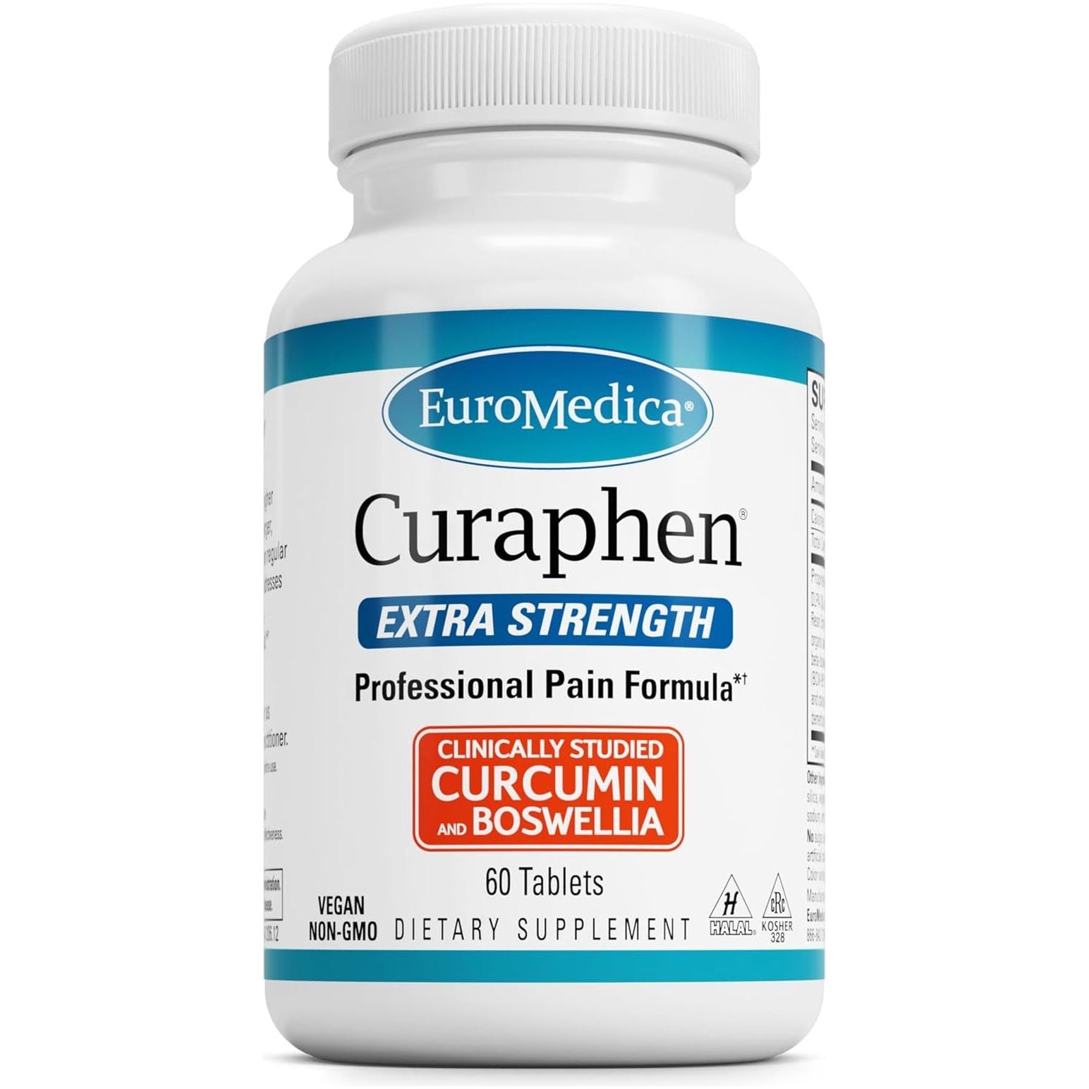 Euromedica Curaphen Extra Strength - Professional Pain Formula - 60 Servings
