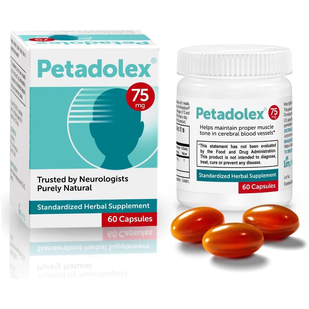 Migraine Relief - Patented Butterbur Root Extract, 75Mg for Migraines Solution Prevention