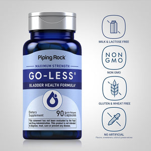 Piping Rock Bladder Control Pills | Go Less Bladder Health Formula 90 Capsules