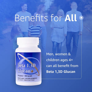 Immune Support Supplement with 500Mg of Highly Purified Beta Glucan per Capsule