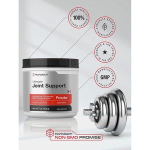 Horbäach Ultimate Joint Support Powder 1 Lb | Glucosamine, Chondroitin, MSM & Turmeric