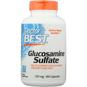 Doctor'S Best Glucosamine, Non-Gmo, Gluten & Soy Free, Joint Support, 750 Mg, 180 Count