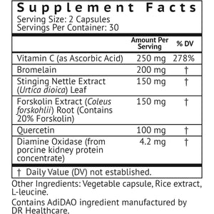 Vitamonk Histamine Blocker for Histamine Intolerance - DAO Enzyme Supplement for Smooth Digestion - 60 Capsules