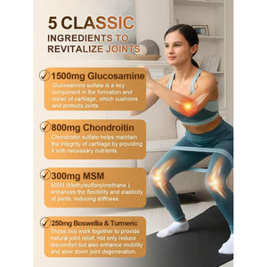 NATURE TARGET Glucosamine Chondroitin Joint Support Supplement - 120 Caps